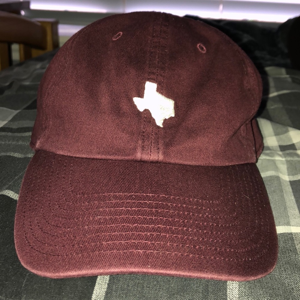 Maroon Texas Hat